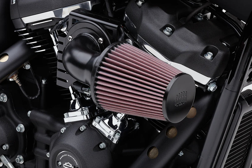 Cobra Cone Air Intake - Black - Softail 606-0104-06B-SB - Main Product View