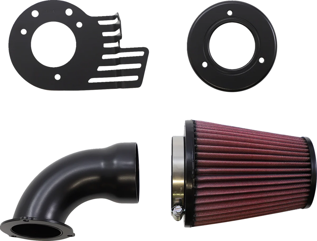 Cobra Cone Air Intake - Black - Touring/Trike 606-0100-06B-SB - Side View