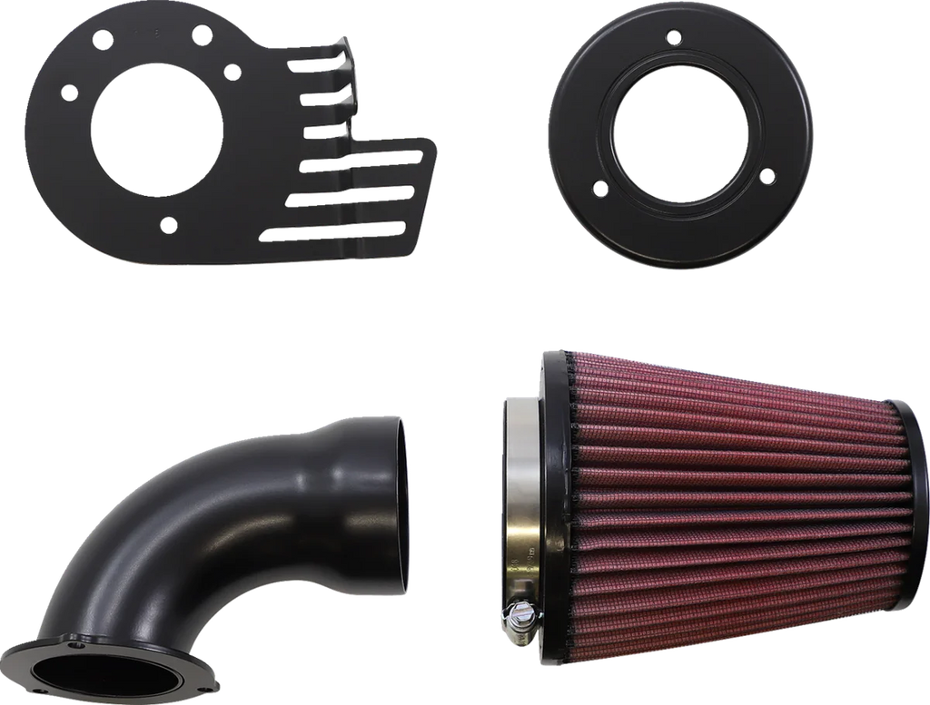 Cobra Cone Air Intake - Black - Touring/Trike 606-0100-06B-SB - Side View