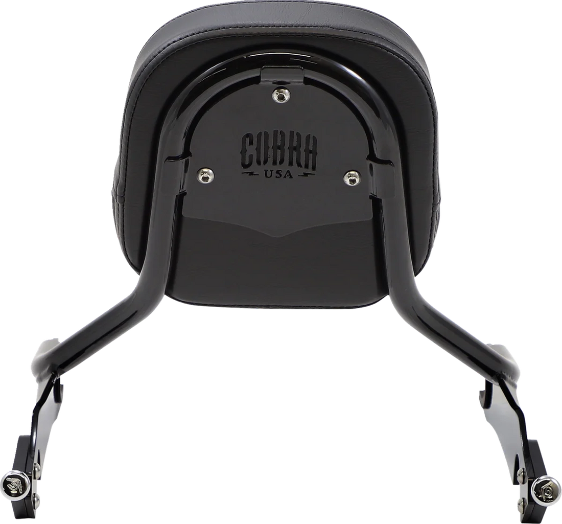 Cobra Detachable Backrest - Black - Short - Chieftain 502-2205B - Back View