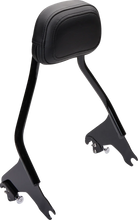 Load image into Gallery viewer, Cobra Detachable Backrest - Black - Short - FLH/FLT 602-2212B - Main Product View