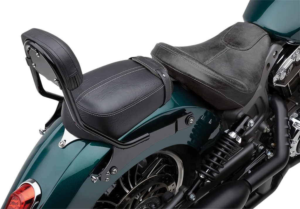 Cobra Detachable Backrest - Black - Solo Seat - Scout 502-2211B - Back View
