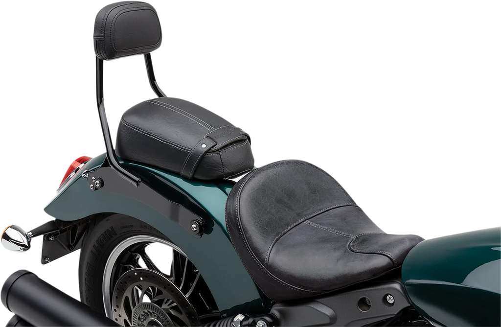 Cobra Detachable Backrest - Black - Solo Seat - Scout 502-2211B - Installation View
