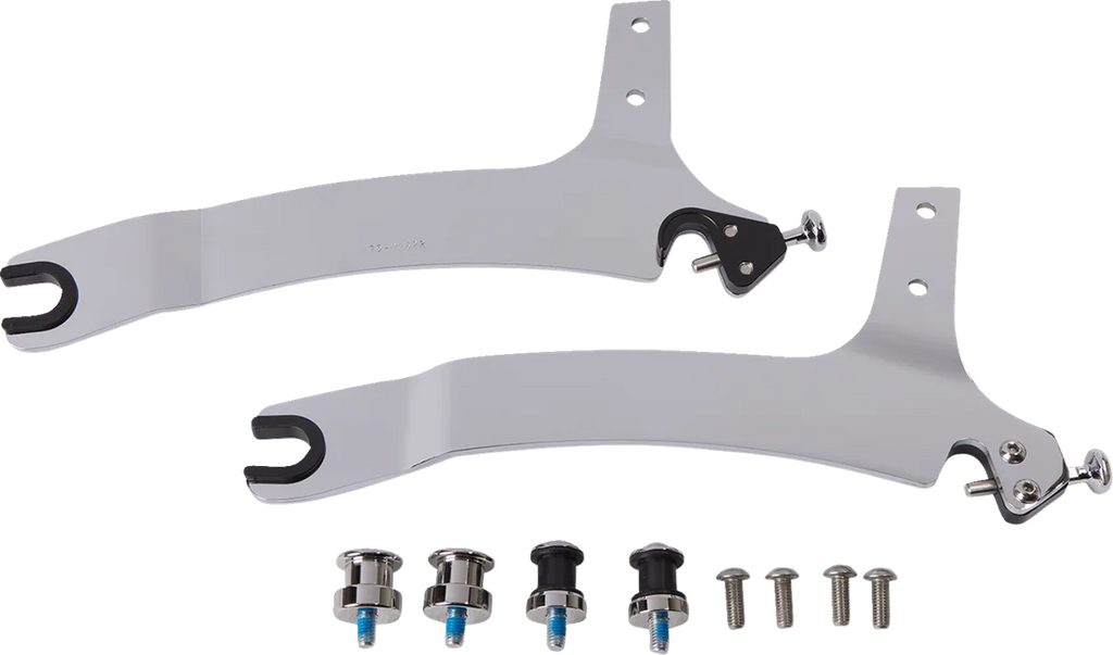 Cobra Detachable Backrest - Chrome - Mini - Scout 502-2010 - Side View