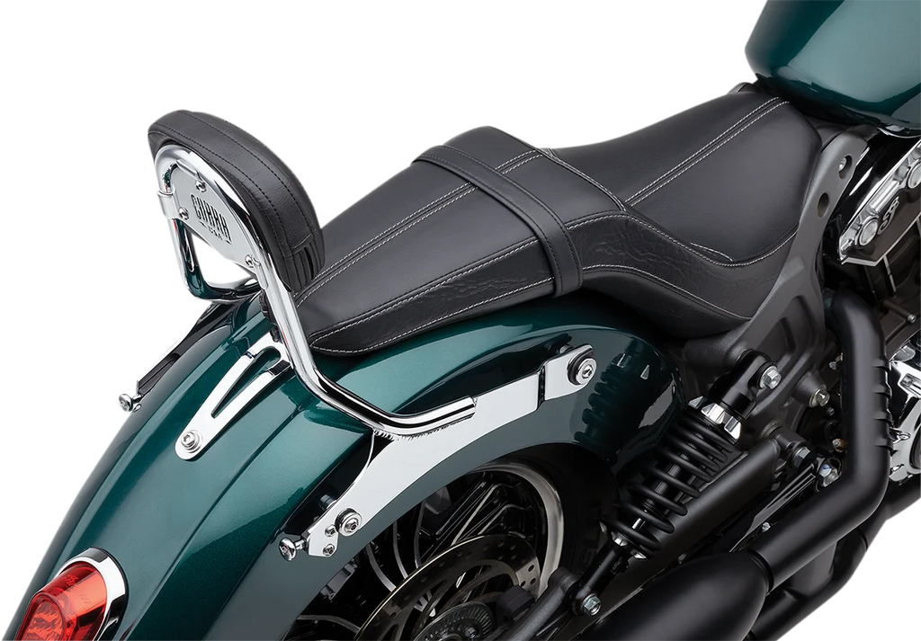 Cobra Detachable Backrest - Chrome - Mini - Scout 502-2010 - Installation View