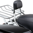 Load image into Gallery viewer, Cobra Detachable Backrest - Chrome - Short 602-2200 fits Harley-Davidson FLH / FLT - Installation View