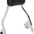 Load image into Gallery viewer, Cobra Detachable Backrest - Chrome - Short - FLH/FLT 602-2212 - Main Product View