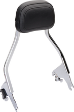 Load image into Gallery viewer, Cobra Detachable Backrest - Chrome - Short - FLH/FLT 602-2212 - Main Product View