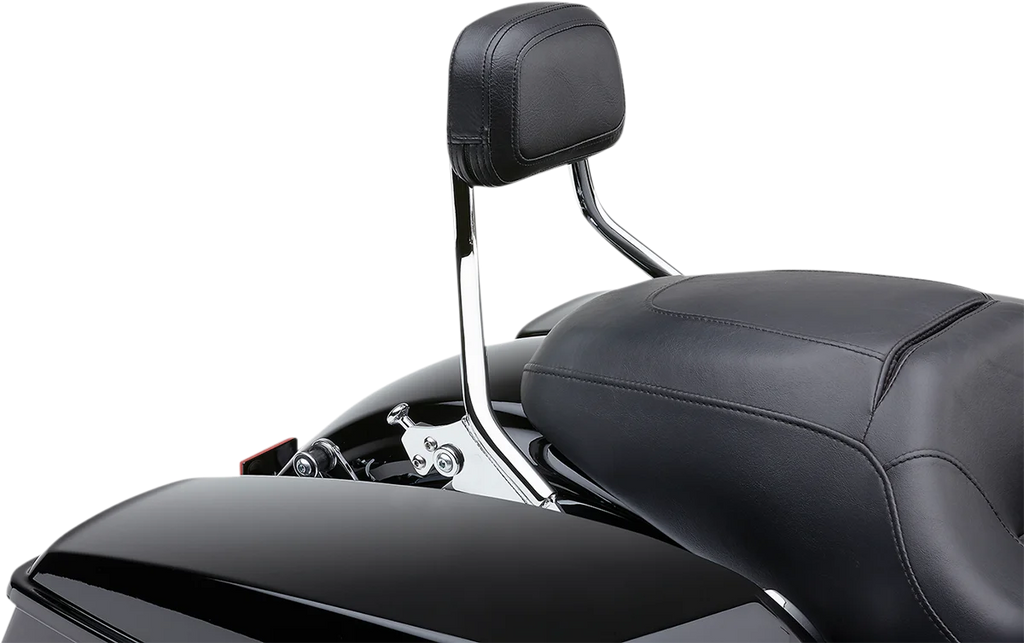 Cobra Detachable Backrest - Chrome - Short - FLH/FLT 602-2212 - Side View