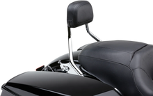 Load image into Gallery viewer, Cobra Detachable Backrest - Chrome - Short - FLH/FLT 602-2212 - Side View