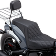 Load image into Gallery viewer, Cobra Detachable Backrest - Mini - Chrome 502-2012 fits Indian Motorcycle Chieftain - Side View