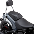 Load image into Gallery viewer, Cobra Detachable Backrest - Mini - Chrome - Chieftain 502-2012 - Back View