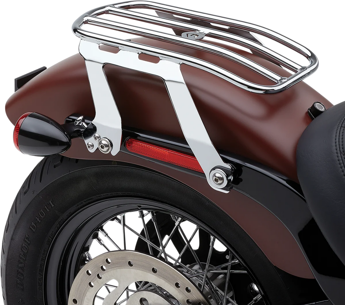 Cobra Detachable Luggage Rack - Chrome 602-2510 - Installation View