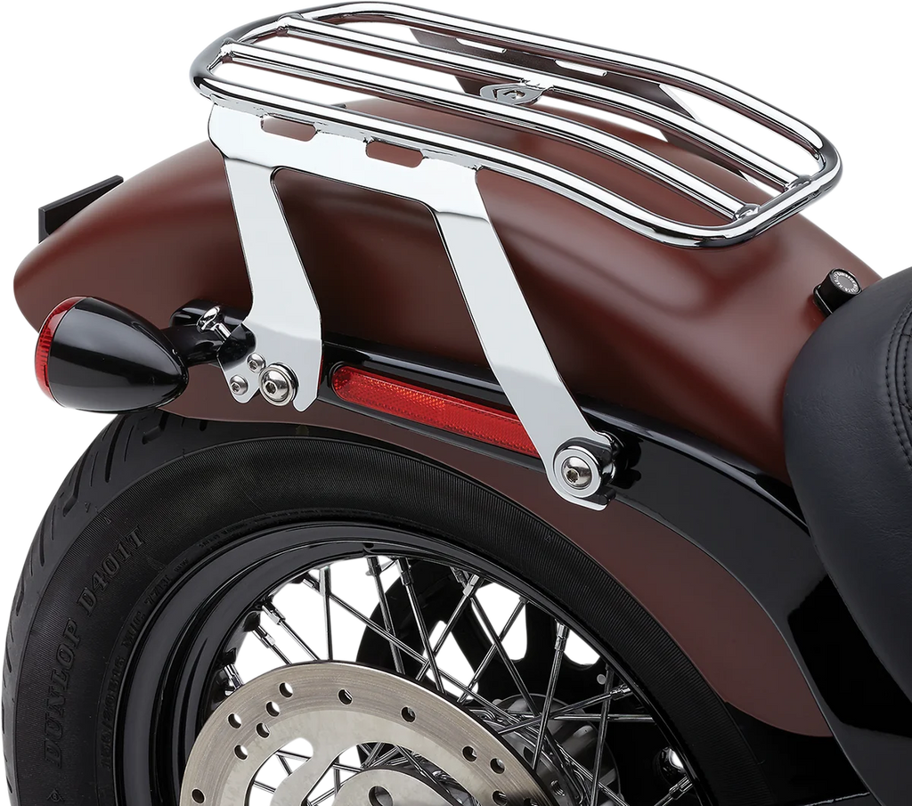 Cobra Detachable Luggage Rack - Chrome 602-2510 - Installation View