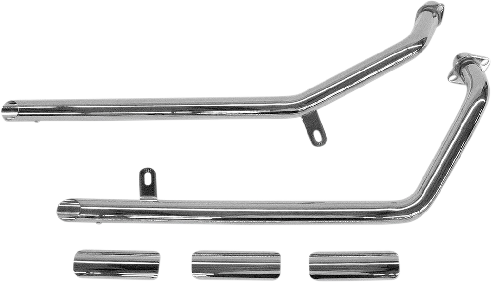 Cobra Drag Pipes Exhaust fits Honda VLX600 - Side View