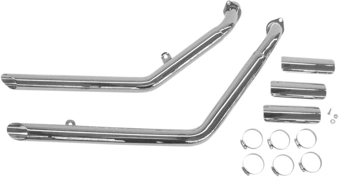 Cobra Drag Pipes Exhaust fits Honda VT1100C - Installation View