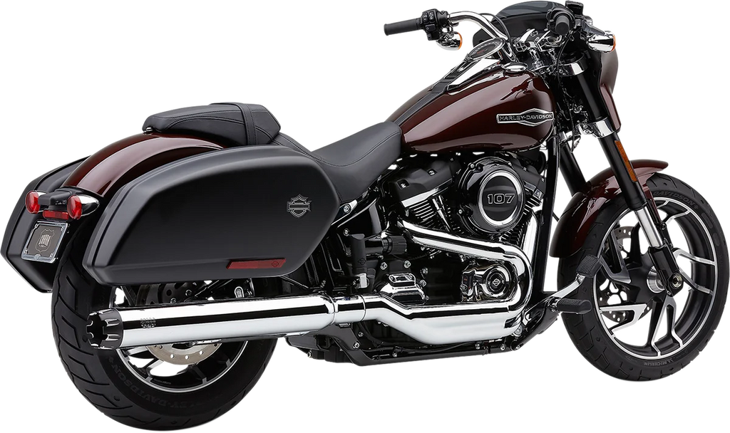 Cobra Dual Cut Muffler for FLSB - Chrome 6521 - Main Product View