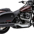 Load image into Gallery viewer, Cobra Dual Cut Muffler for FLSB - Chrome 6521 - Side View