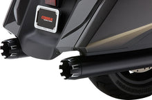 Load image into Gallery viewer, Cobra Dual Cut Mufflers - Black 1219B - Side View