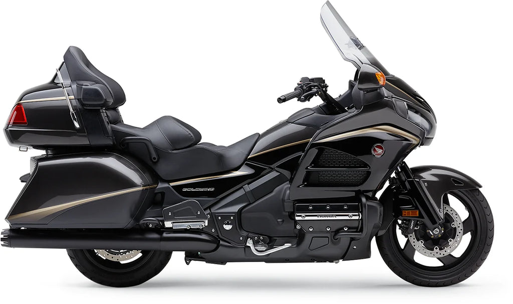 Cobra Dual Cut Mufflers - Black 1219B - Back View