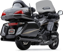 Load image into Gallery viewer, Cobra Dual Cut Mufflers - Black 1219B - Installation View