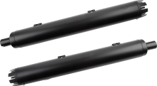 Load image into Gallery viewer, Cobra Dual Cut Slip-On Mufflers - Black 5208B - Main Product View