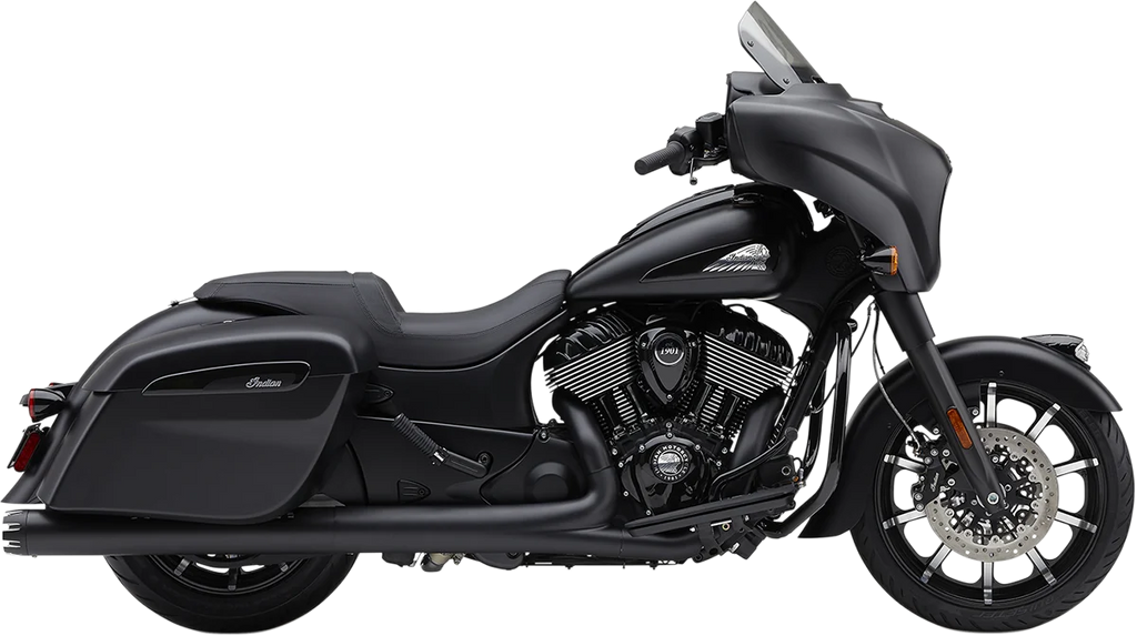 Cobra Dual Cut Slip-On Mufflers - Chrome 5206 - Back View