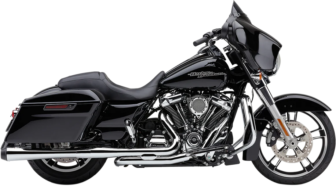 Cobra El Diablo 4" Mufflers for FL - Chrome/Black 6208 - Side View