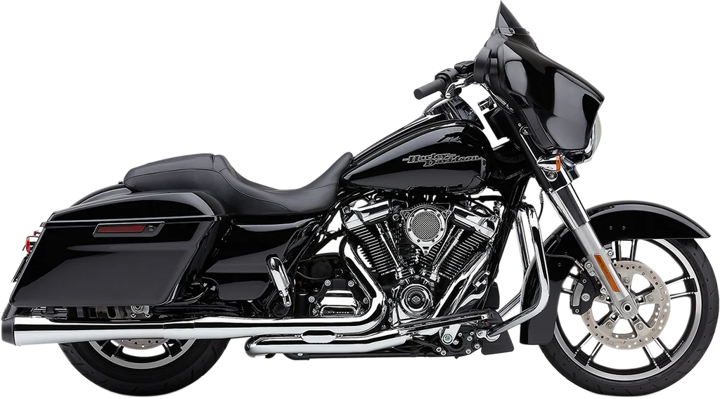 Cobra El Diablo 4" Mufflers for FL - Chrome/Black 6208 - Side View
