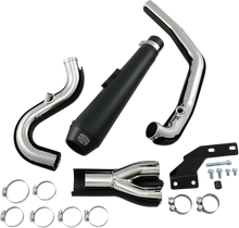Load image into Gallery viewer, Cobra El Diablo Exhaust - Black - '07-'11 Softail 6484B - Side View