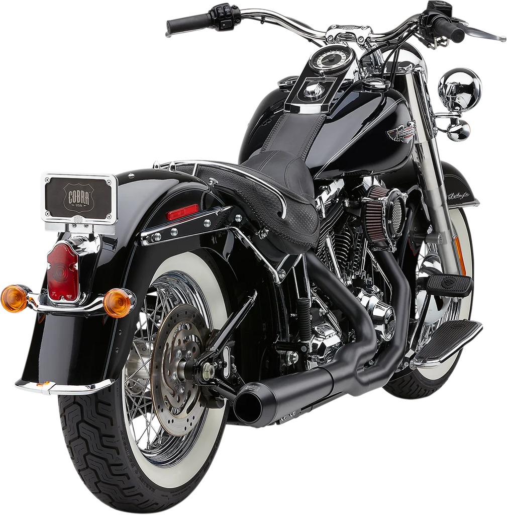 Cobra El Diablo Exhaust - Black - '12-'17 Softail 6483B - Additional View 5