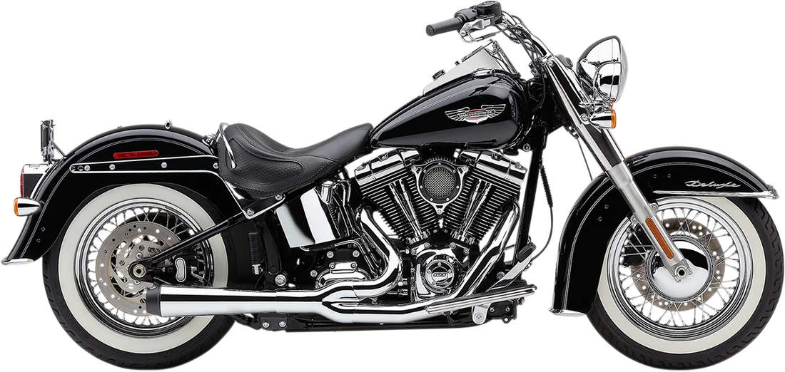 Cobra El Diablo Exhaust - Black - '12-'17 Softail 6483B - Additional View 6