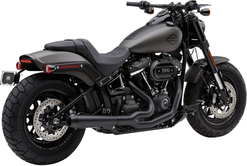 Cobra El Diablo Exhaust - Black - '18-'19 FXFB/S 6474B - Side View