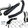 Load image into Gallery viewer, Cobra El Diablo Exhaust - Black - '88-'06 Softail 6485B - Side View