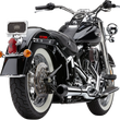 Load image into Gallery viewer, Cobra El Diablo Exhaust - Chrome - '12-'17 Softail 6483 - Installation View