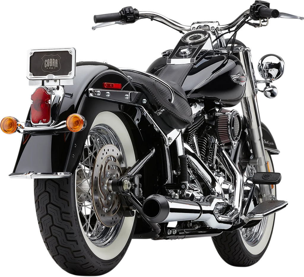 Cobra El Diablo Exhaust - Chrome - '12-'17 Softail 6483 - Installation View