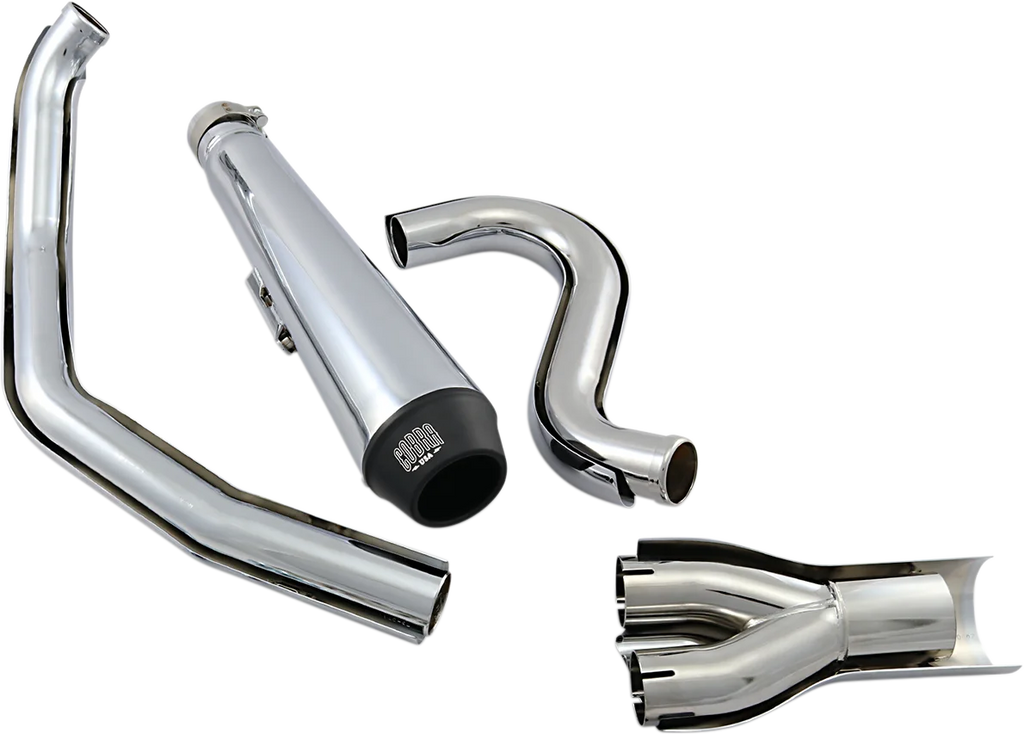 Cobra El Diablo Exhaust - Chrome - '88-'06 Softail 6485 - Main Product View