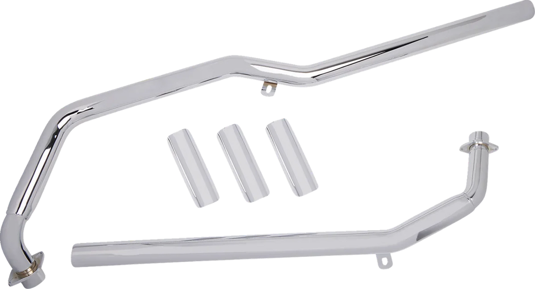 Cobra Fatty Exhaust fits Honda VT600 - Back View