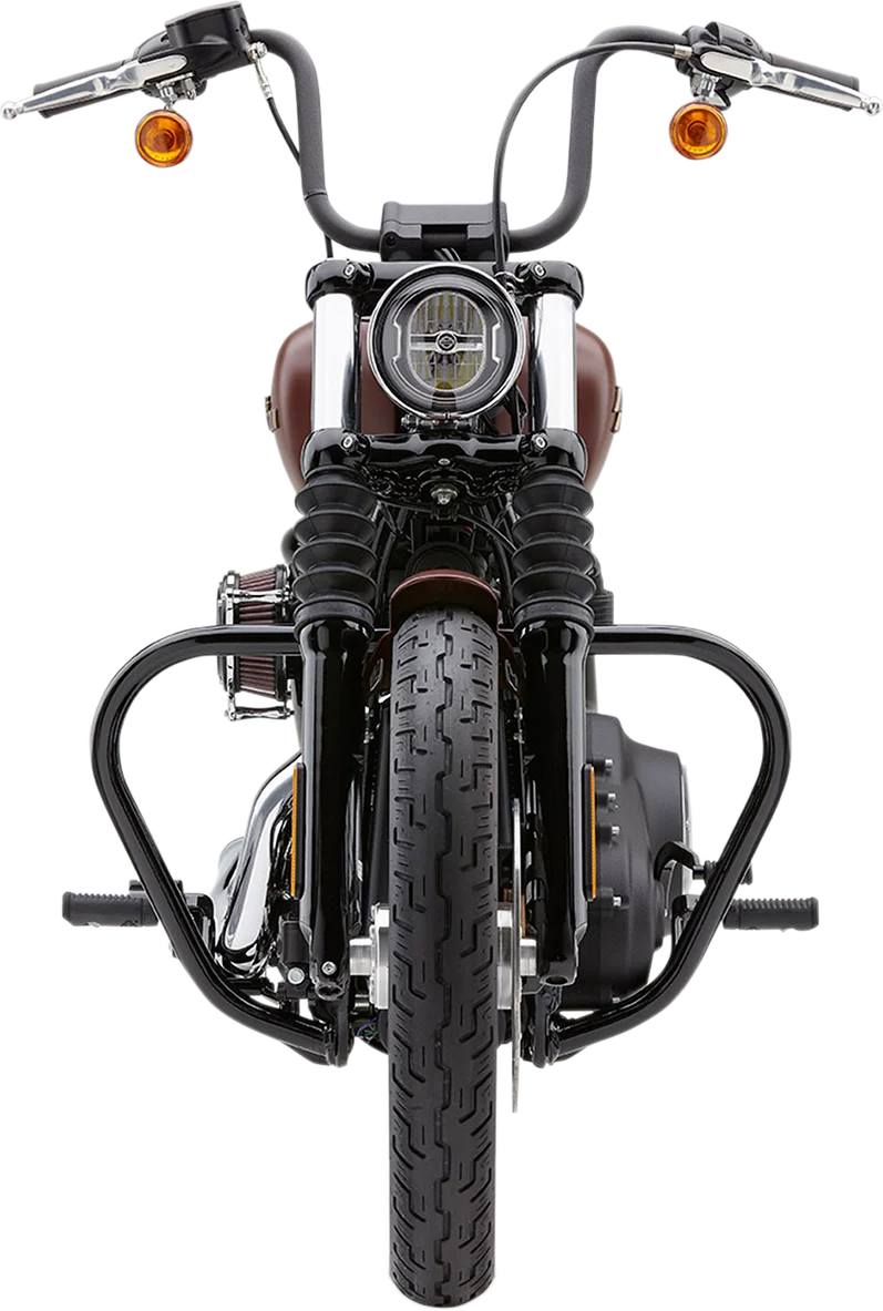 Cobra Freeway Bar - Black - Softail 601-2107B - Back View