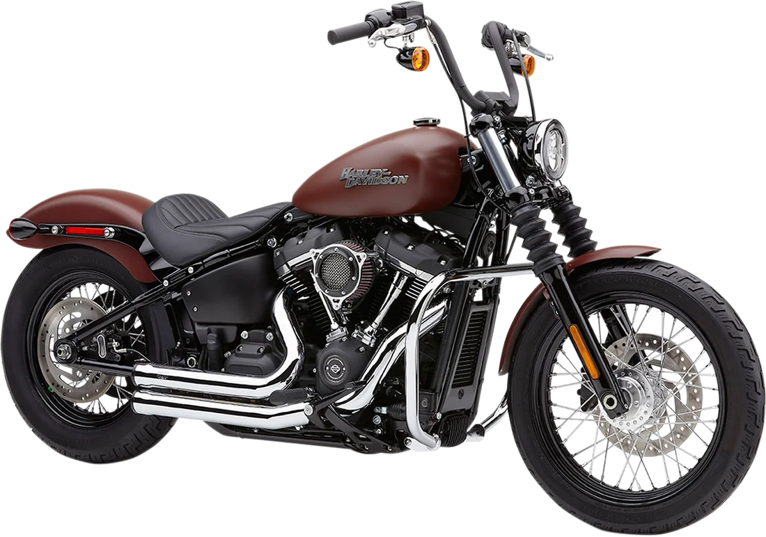 Cobra Freeway Bar - Chrome - Softail 601-2107 - Installation View