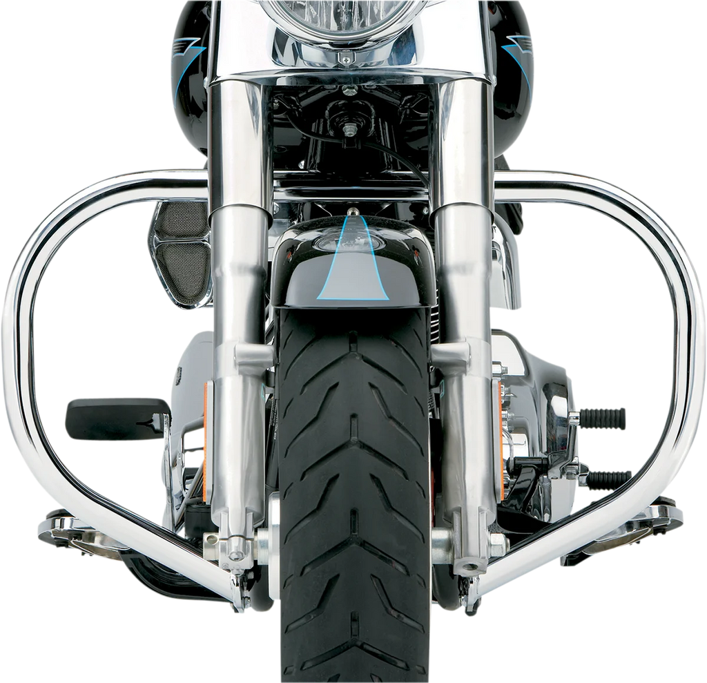 Cobra Freeway Bar - Fatty - Chrome - Softail 601-2200 - Back View