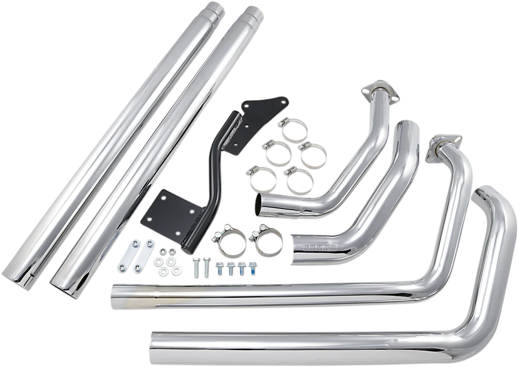 Cobra Lo-Boy Shotgun Exhaust fits Honda VT750C - Side View