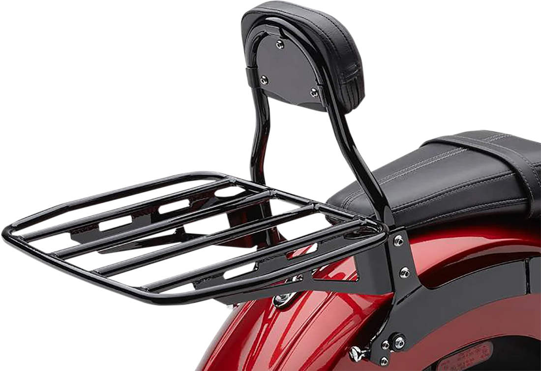 Cobra Luggage Rack - Wide - Black 602-3510B - Side View