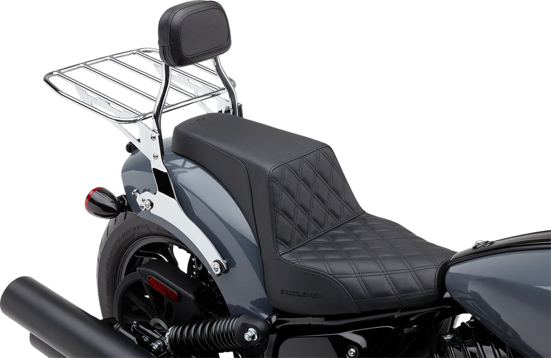Cobra Luggage Rack - Wide - Chrome 602-3510 - Side View