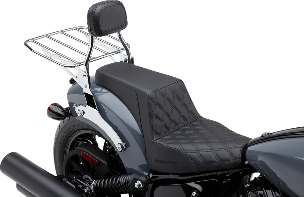 Cobra Luggage Rack - Wide - Chrome 602-3510 - Side View