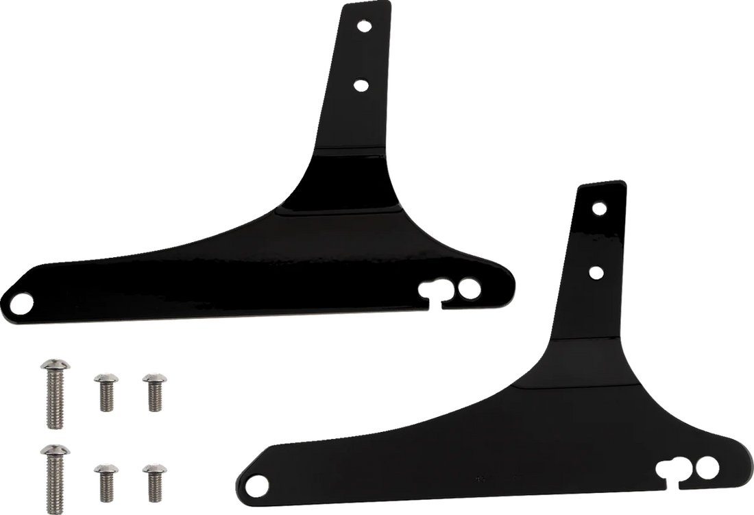 Cobra Mini Sissy Bar - Black - Dyna 602-1102B - Side View