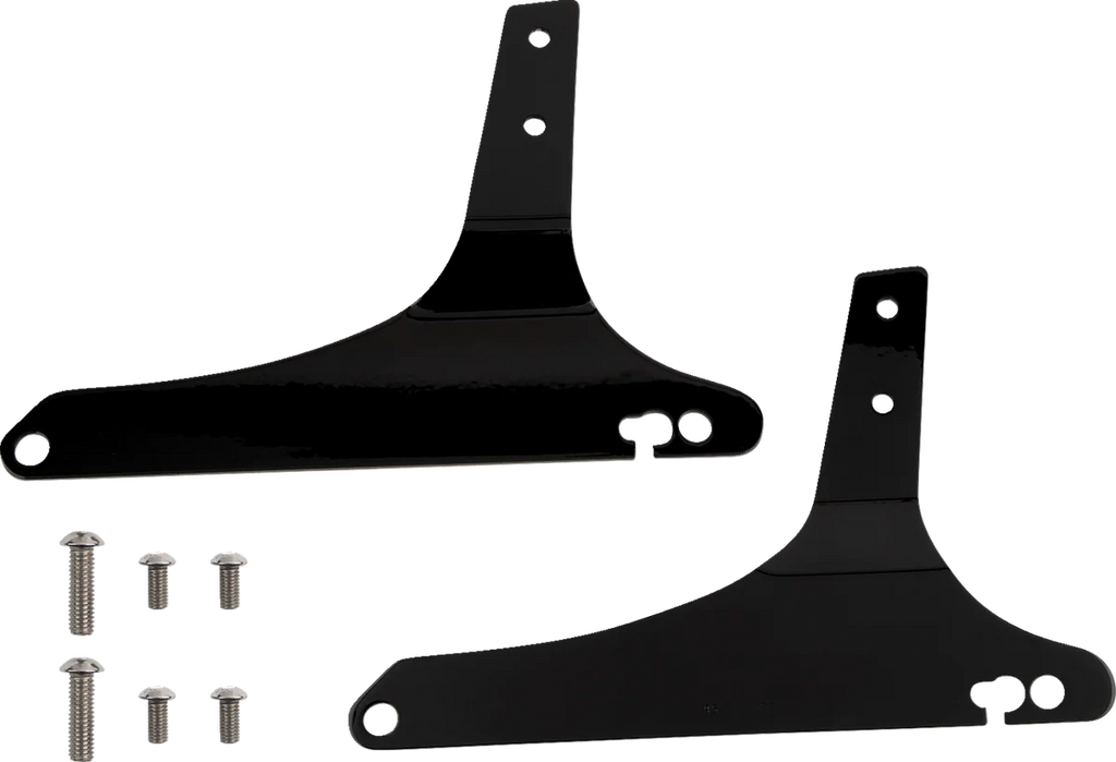 Cobra Mini Sissy Bar - Black - Dyna 602-1102B - Side View