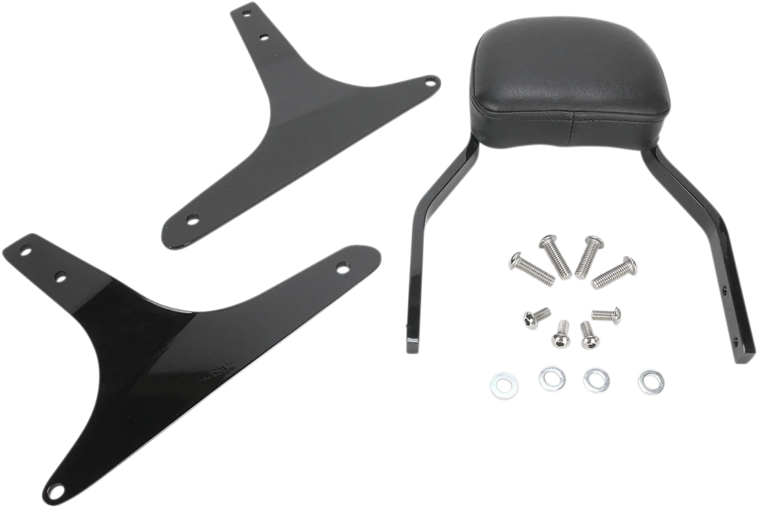 Cobra Mini Sissy Bar - Black - Softail 602-1101B - Side View