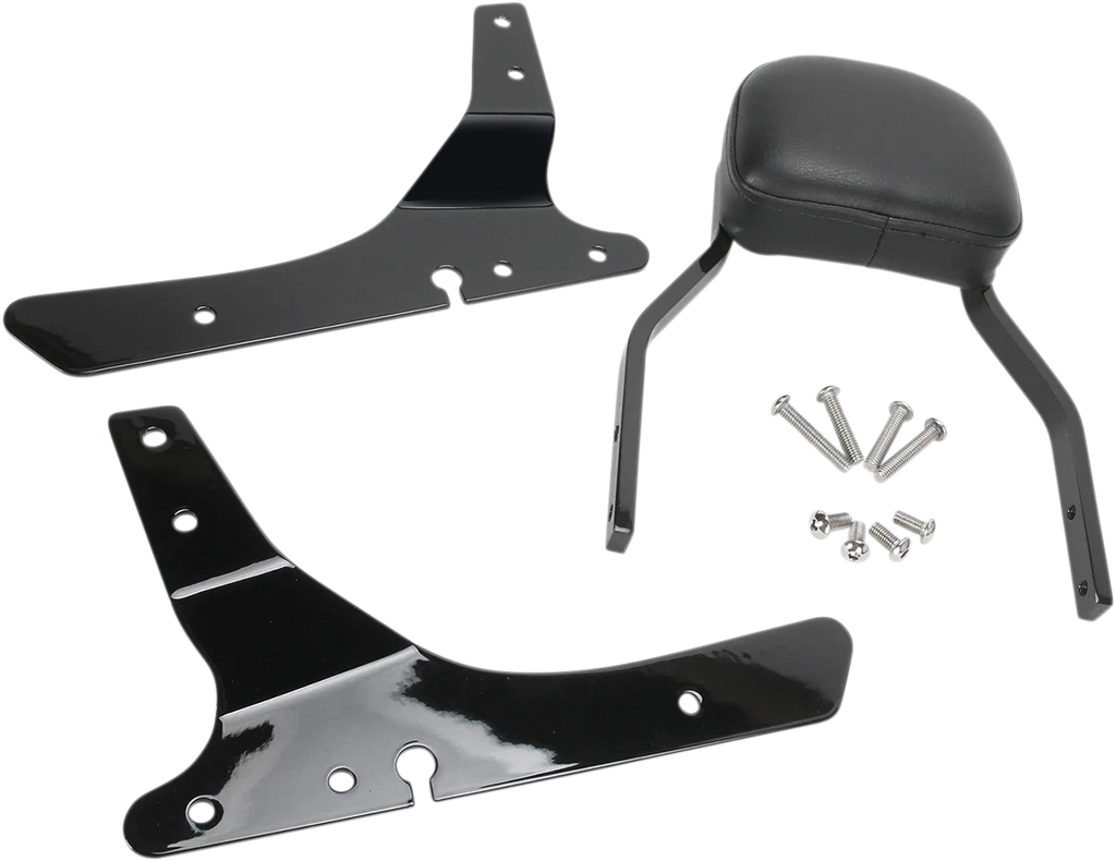 Cobra Mini Sissy Bar - Black - Sportster 602-1103B - Back View