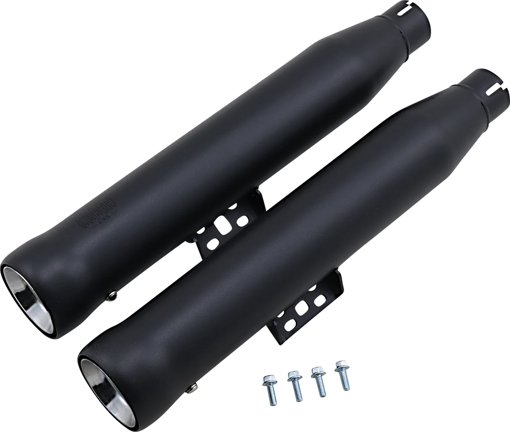 Cobra Neighbor Hater Mufflers - Black 6048B - Back View